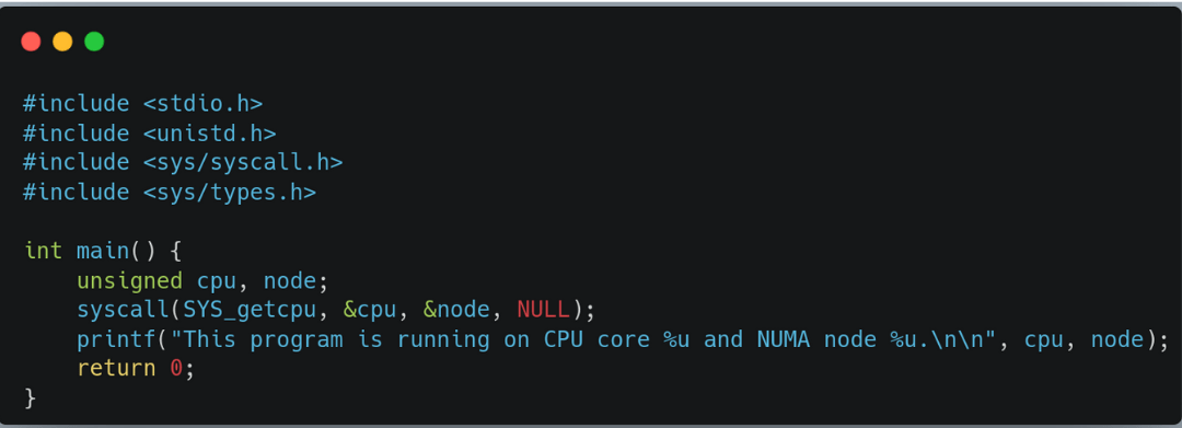 Exemplo de Syscall na linguagem C